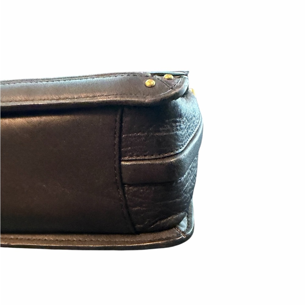 Coach Dreamer Shoulder Bag Black Leather Crossbody with Gold Accent - Picture 7 of 14